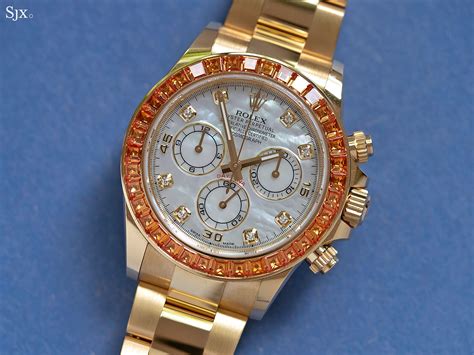 rolex daytona orange sapphire